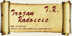Trojan Radoičić vizit kartica